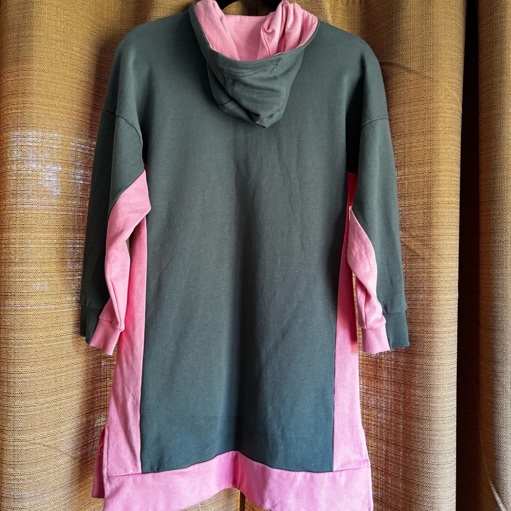 🌸 3/$25 Free Assembly Girls Olive/Pink pullover Tunic Large 10/12 - Picture 8 of 11